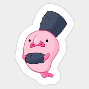 English Blobfish Sticker